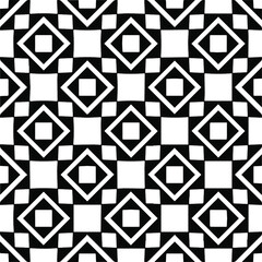Seamless vector pattern in geometric ornamental style. black and white pattern.Design element for prints, backgrounds, template, web pages and textile pattern. Geometric art.