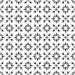 Seamless vector pattern in geometric ornamental style. black and white pattern.Design element for prints, backgrounds, template, web pages and textile pattern. Geometric art.