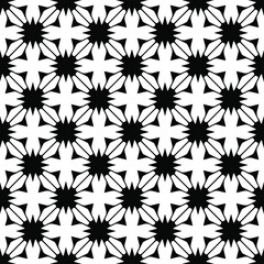 Seamless vector pattern in geometric ornamental style. black and white pattern.Design element for prints, backgrounds, template, web pages and textile pattern. Geometric art.