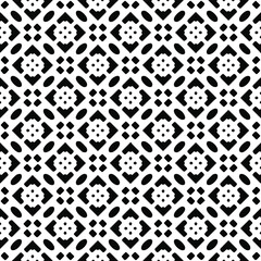 Seamless vector pattern in geometric ornamental style. black and white pattern.Design element for prints, backgrounds, template, web pages and textile pattern. Geometric art.