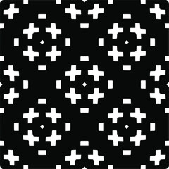 Seamless vector pattern in geometric ornamental style. black and white pattern.Design element for prints, backgrounds, template, web pages and textile pattern. Geometric art.