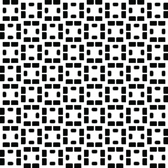 Seamless vector pattern in geometric ornamental style. black and white pattern.Design element for prints, backgrounds, template, web pages and textile pattern. Geometric art.