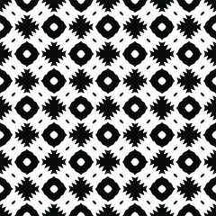Seamless vector pattern in geometric ornamental style. black and white pattern.Design element for prints, backgrounds, template, web pages and textile pattern. Geometric art.