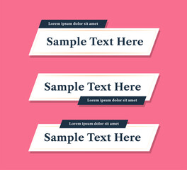 Clean Modern Lower Third Banners Template Design