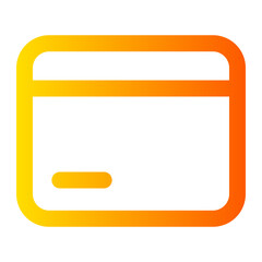 credit card gradient icon