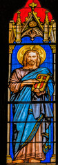 Jesus Christ Stained Glass  Saint Perpetue Church Nimes Gard France