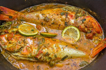cari de poissons rouges, spécialité culinaire réunionnaise 