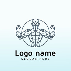 Luxury GYM logo design. Logo with fitness inspiration