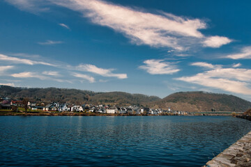 view of the city from the sea