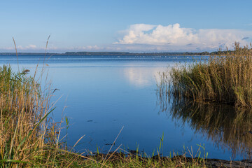 The Jasmunder Bodden coast in Borchtitz, Mecklenburg-Western Pomerania, Germany