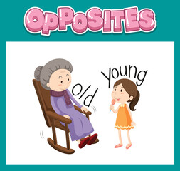 Opposite English words for kids