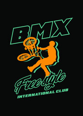 Fototapeta premium BMX INTERNATIONAL CLUB POSTER 