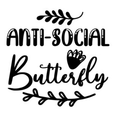 Anti-social Butterfly svg