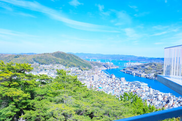 千光寺公園頂上展望台から見える尾道の街並