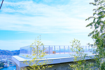 尾道城跡地の千光寺公園視点場