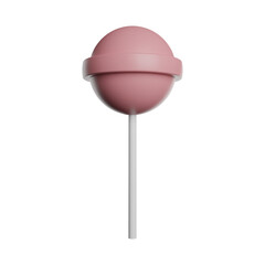 lollipop isolated on white background icon 3d rendering illustration