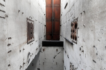 Abstract empty grungy concrete interior