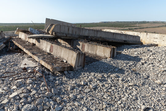 Broken Concrete Structures, Unfinished Power Plant Building