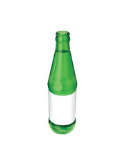No name recycle green bottle