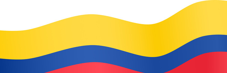 Colombia flag isolated  on png or transparent background,Symbol of Colombia,template for banner,card,advertising ,promote,and business matching country poster, vector illustration
