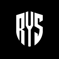 RYS letter logo design. RYS modern letter logo with black background. RYS creative  letter logo. simple and modern letter logo. vector logo modern alphabet font overlap style. Initial letters RYS  - obrazy, fototapety, plakaty
