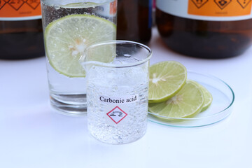 carbonic acid in glass and laboratory experiments