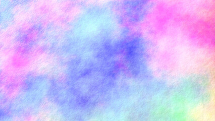 Abstract watercolor background, colorful aquarelle on paper texture, realistic 3D render illustration.