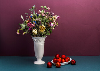 still life with flowers