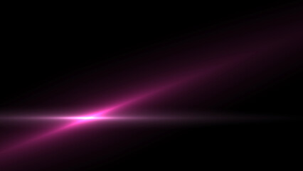 rising of a bright star. bright rays on black background