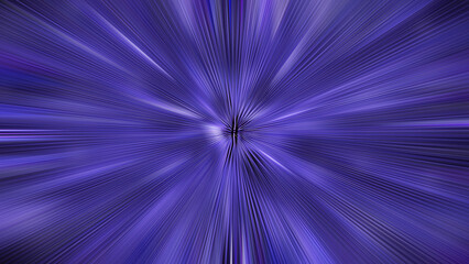 rising of a bright star. bright rays on black background. bright purple rays