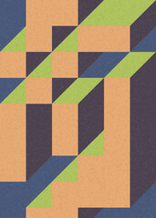 Fototapeta premium Implementation of Edward Zajec’s “Il Cubo” from 1971. Essentially a Truchet tile set of 8 tiles and rules for placement art illustration