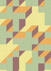 Implementation of Edward Zajec’s “Il Cubo” from 1971. Essentially a Truchet tile set of 8 tiles and rules for placement art illustration