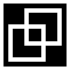 Square Elements Flat Icon Isolated On White Background