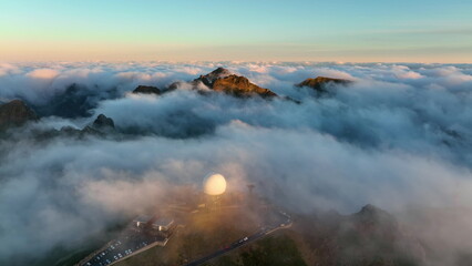 Top view of the third mountain on Madeira isalnd.