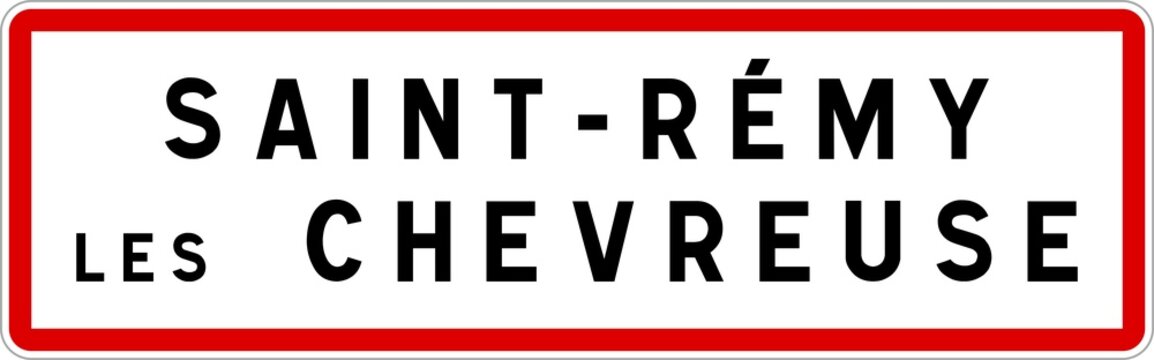Panneau entr&eacute;e ville agglom&eacute;ration Saint-R&eacute;my-l&egrave;s-Chevreuse / Town entrance sign Saint-R&eacute;my-l&egrave;s-Chevreuse