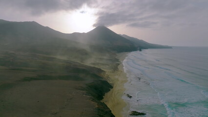 The most beautiful beach of Fuerteventura Island. Canary Islands. Spain.