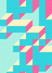 Implementation of Edward Zajec’s “Il Cubo” from 1971. Essentially a Truchet tile set of 8 tiles and rules for placement art illustration