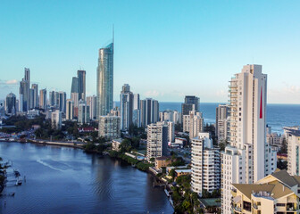 Fototapeta na wymiar Gold Coast Queensland Buildings