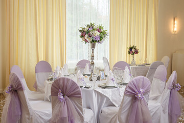 Wedding celebration table decoration 