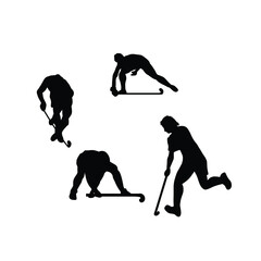 hockey player silhouettes pack