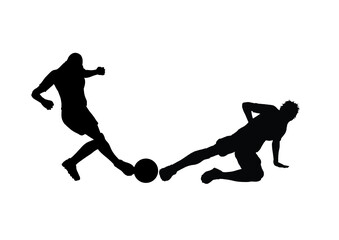 football player silhouettes defocused vector