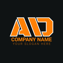 Letter logo design template