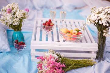picnic outdoor table setup