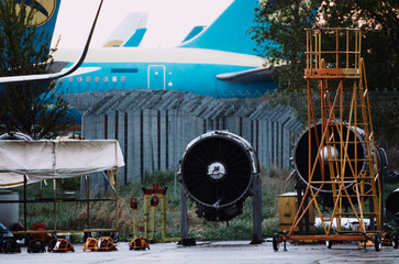 Storage aircraft turbine