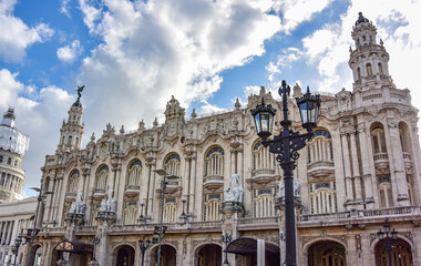 Fototapeta premium Havana, Cuba, March 27, 2019: Opera house building in Havana.