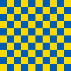 blue and yellow seamless checkerboard pattern
