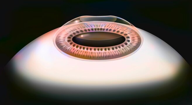 Eye surgery. Medicine laser surgery microsurgery