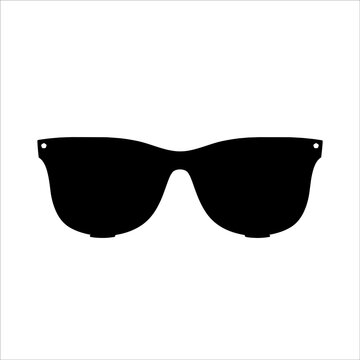 Black sunglasses with dark glass Premium Vector
