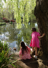 Sisters at Duck Pond