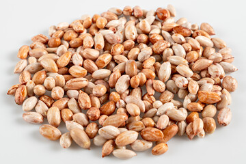 Peanut on wood dish. food background of peanuts.Delicious snacks.